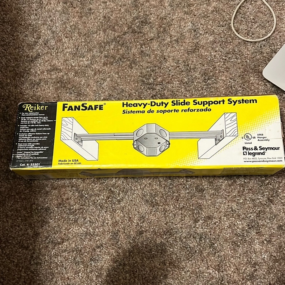 NWT Reiker FanSafe Heavy Duty Slide Support System